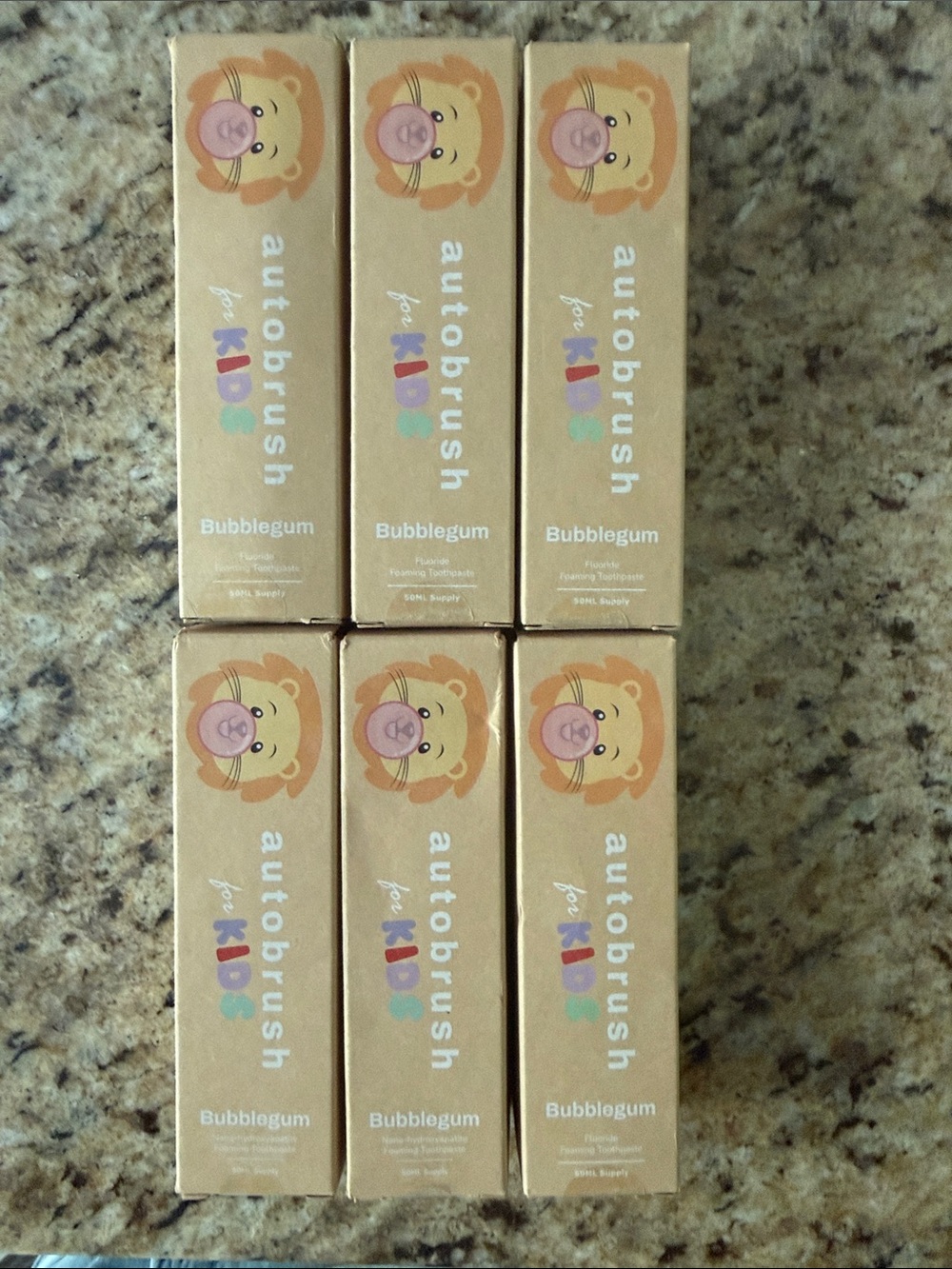 Autobrush - Bubblegum foam toothpaste set and brush head